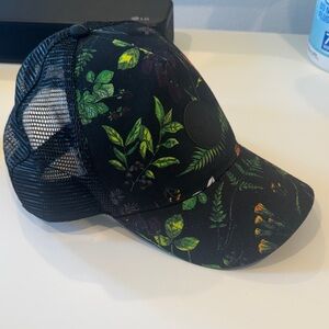 Dakine Black Trucker Hat with Floral Design